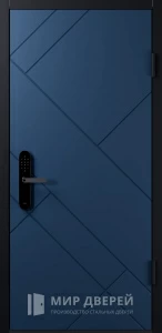 Железная дверь с электронным замком №15 внешняя - фото