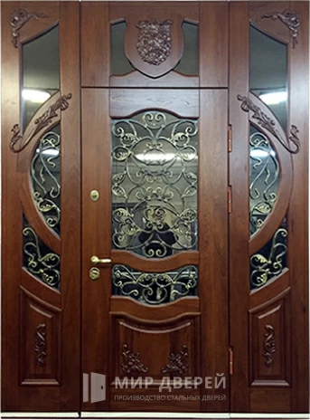 Фото «Стальная парадная дверь для деревянного дома №41»